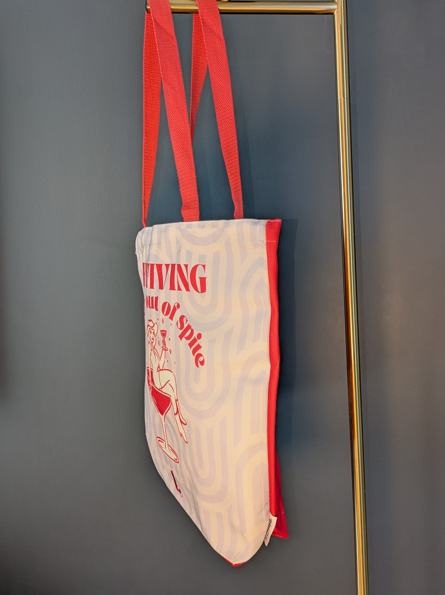 "Surviving Purely Out of Spite" Retro Tote – Sassy, Resilient & Iconic