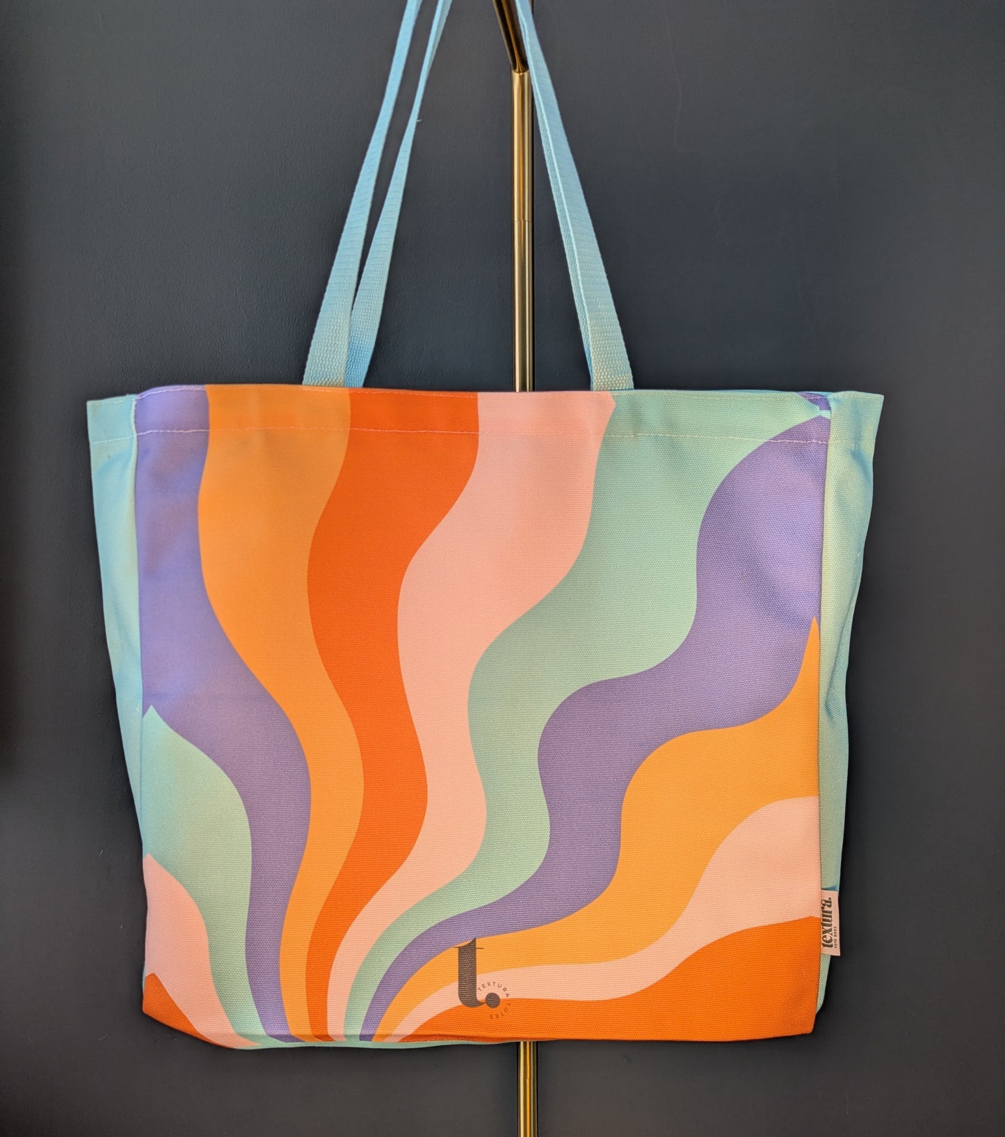 Retro Swirl Tote – Funky, Vibrant & Stylish