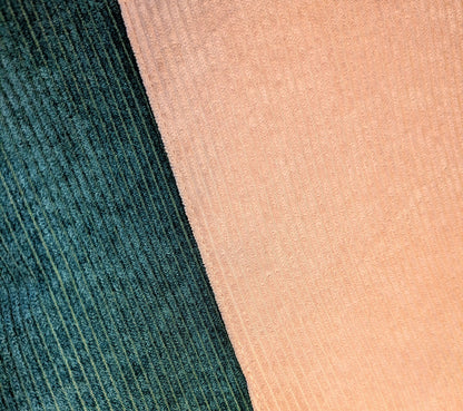 Viridessa – Green Corduroy Tote with Beige Accent