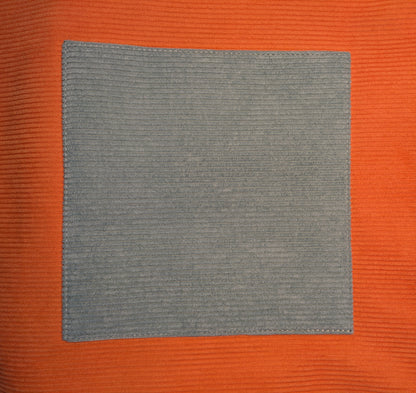 Solara – Orange and Teal Corduroy Tote