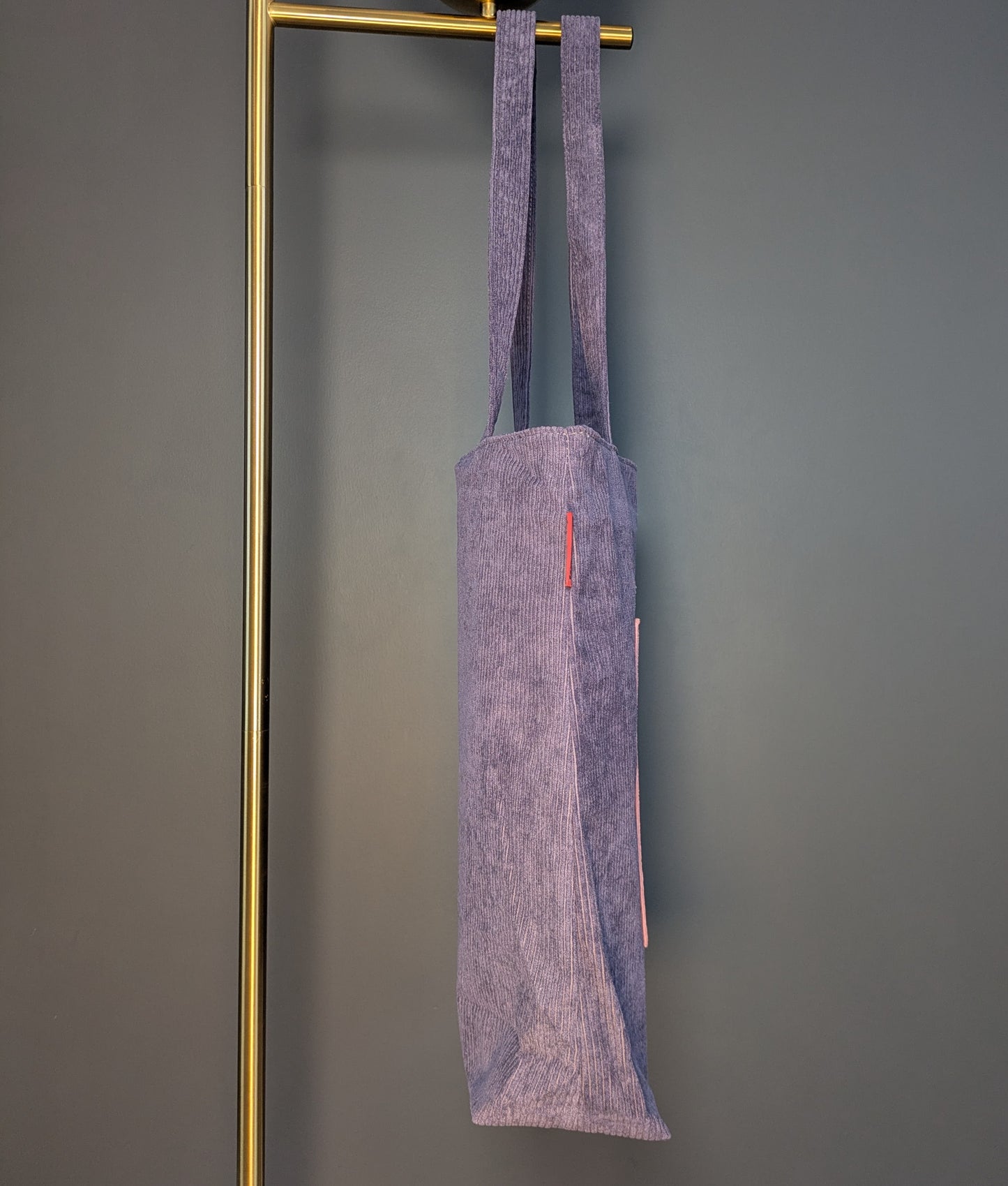 Rosavioletta  – Violet and Dusty Rose Corduroy Tote