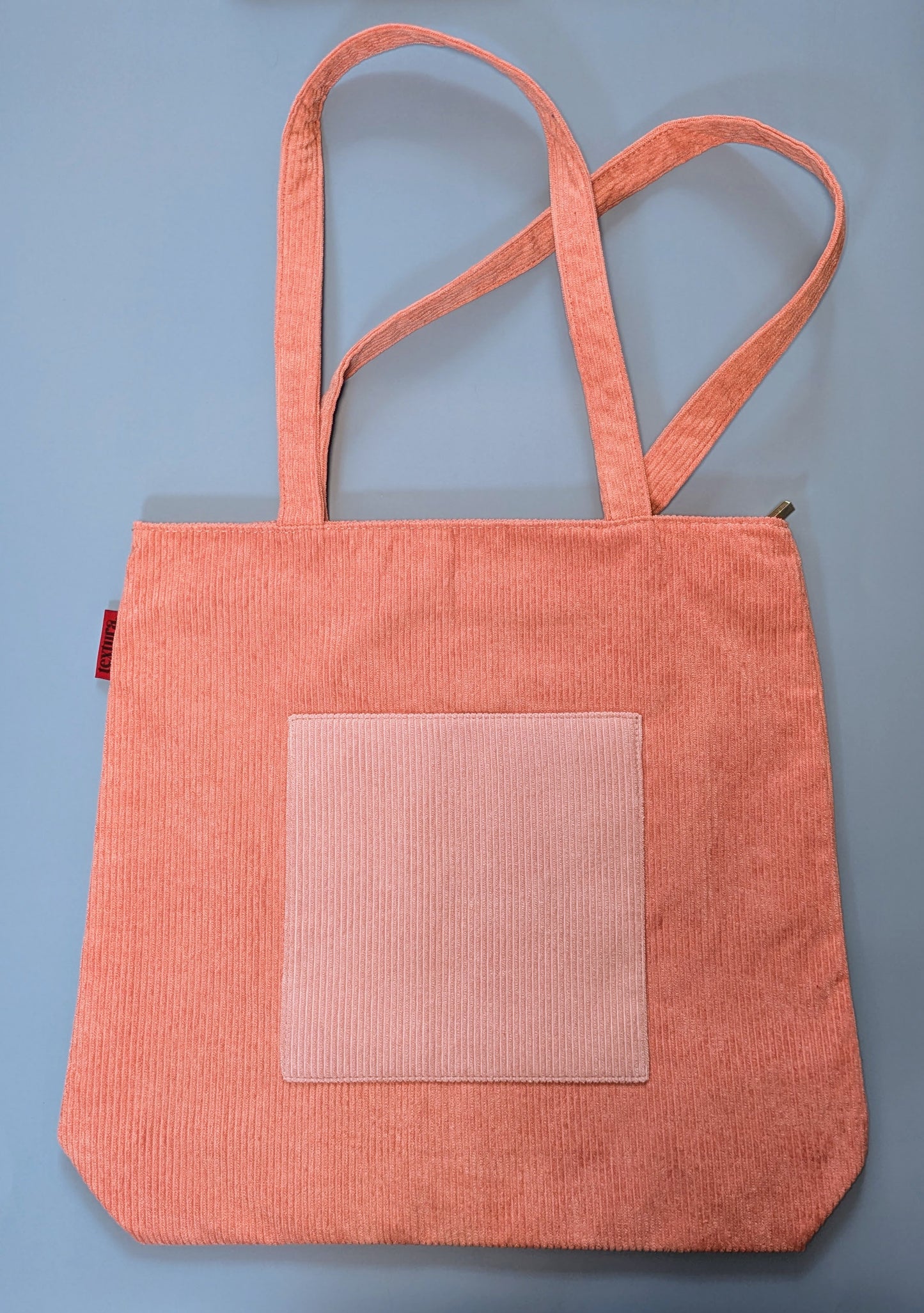 Terrara – Clay Pink and Beige Corduroy Tote