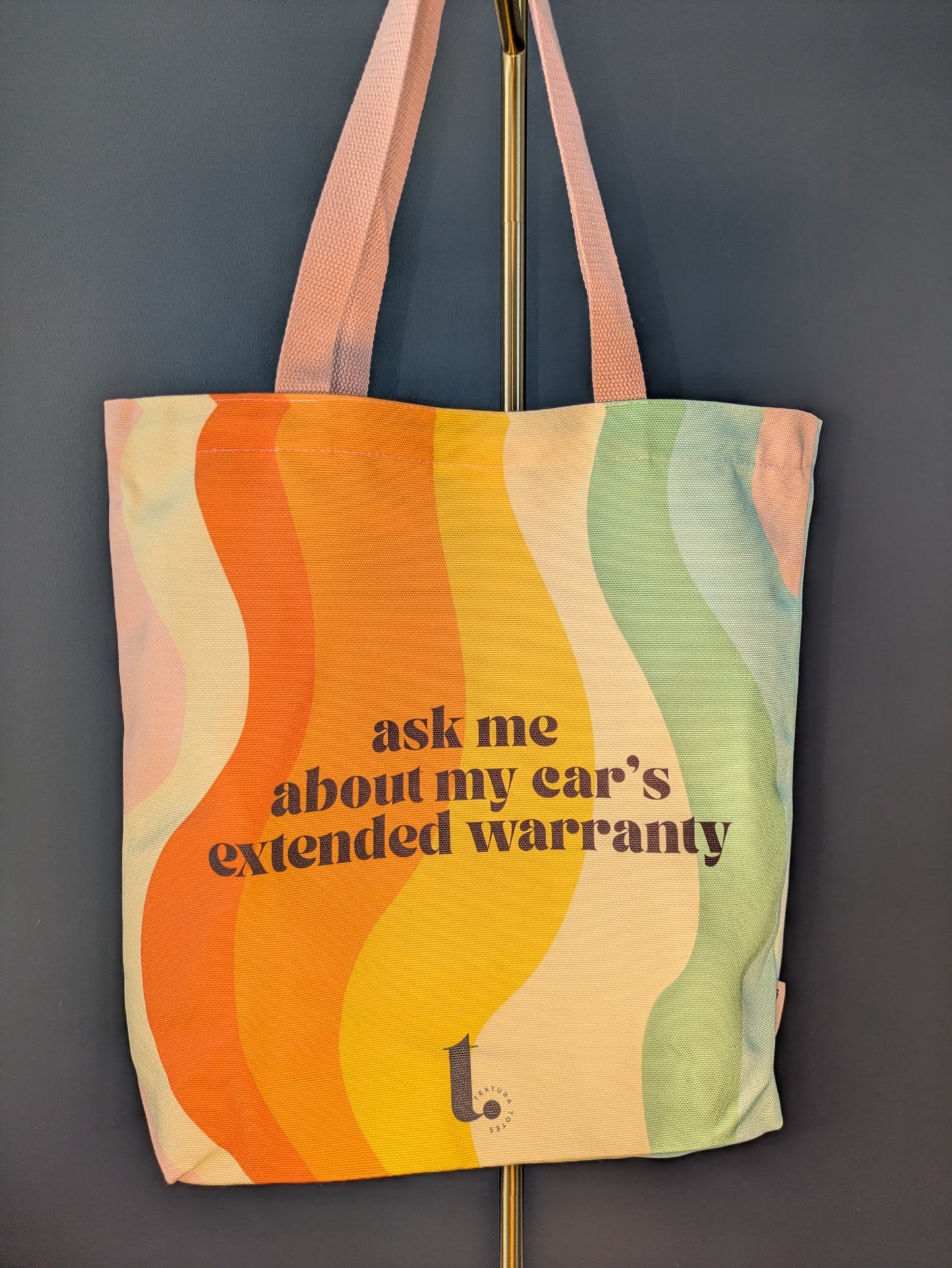 "Ask Me About My Car’s Extended Warranty" Retro Tote Bag