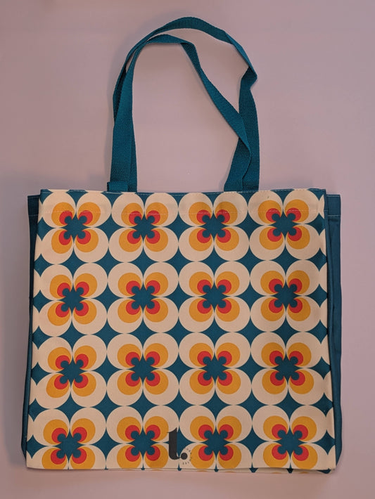 Groovy 70s Floral Tote – Vibrant & On-Trend for Fall