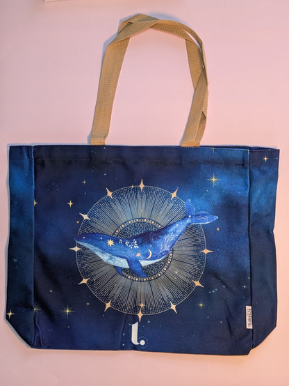 Celestial Whale Tote – Cosmic & Mystical