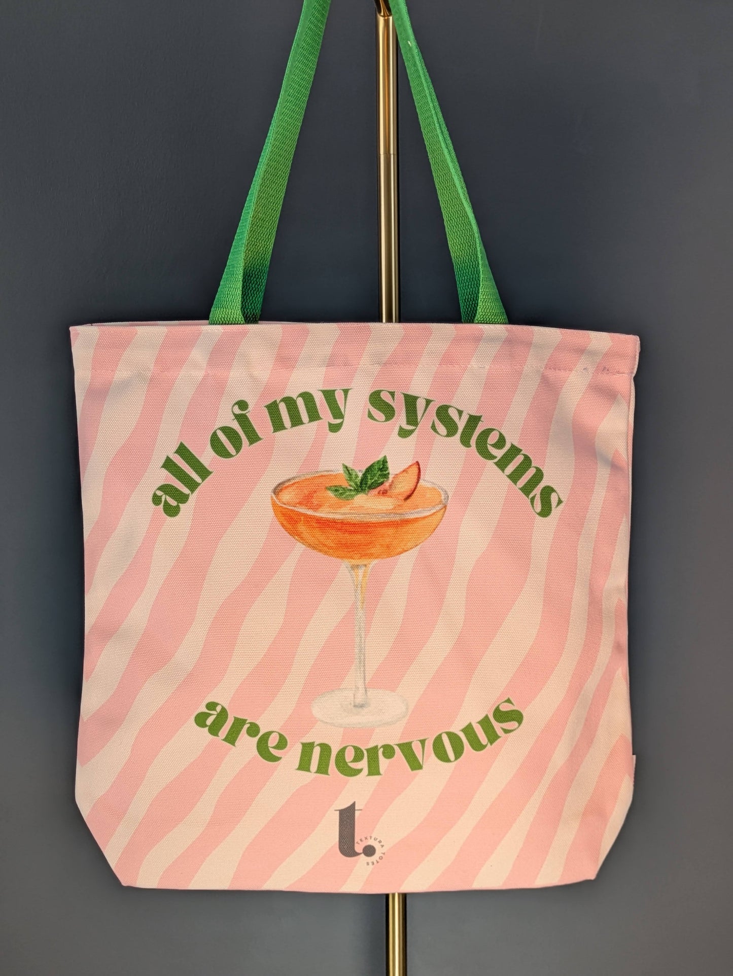 "All of My Systems Are Nervous" – Aesthetic Tote