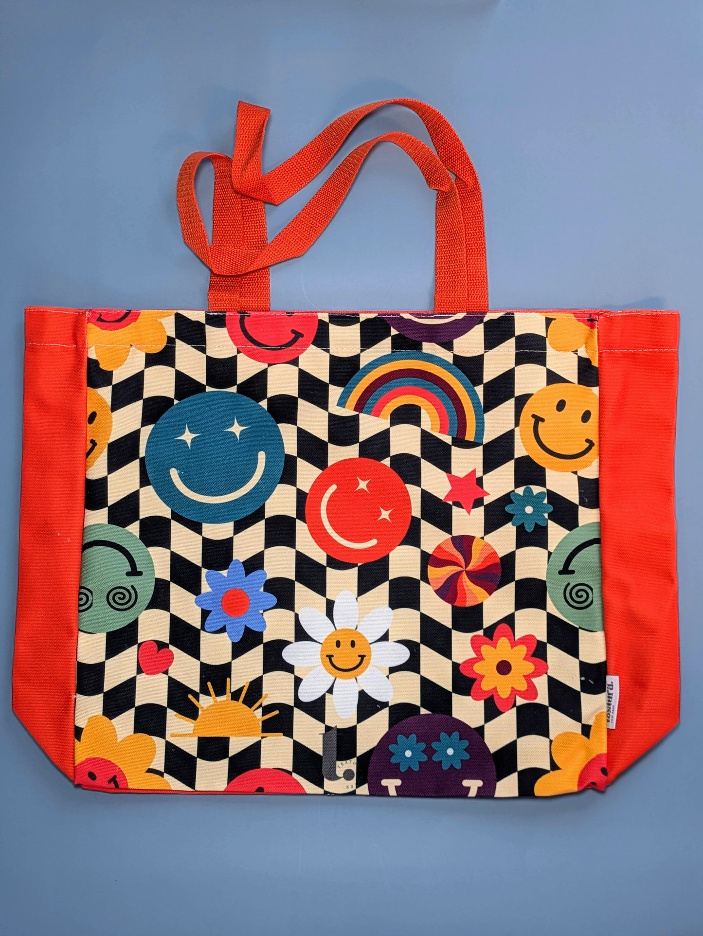 '70's Flower Power Retro Tote – Groovy & Hippie-Inspired