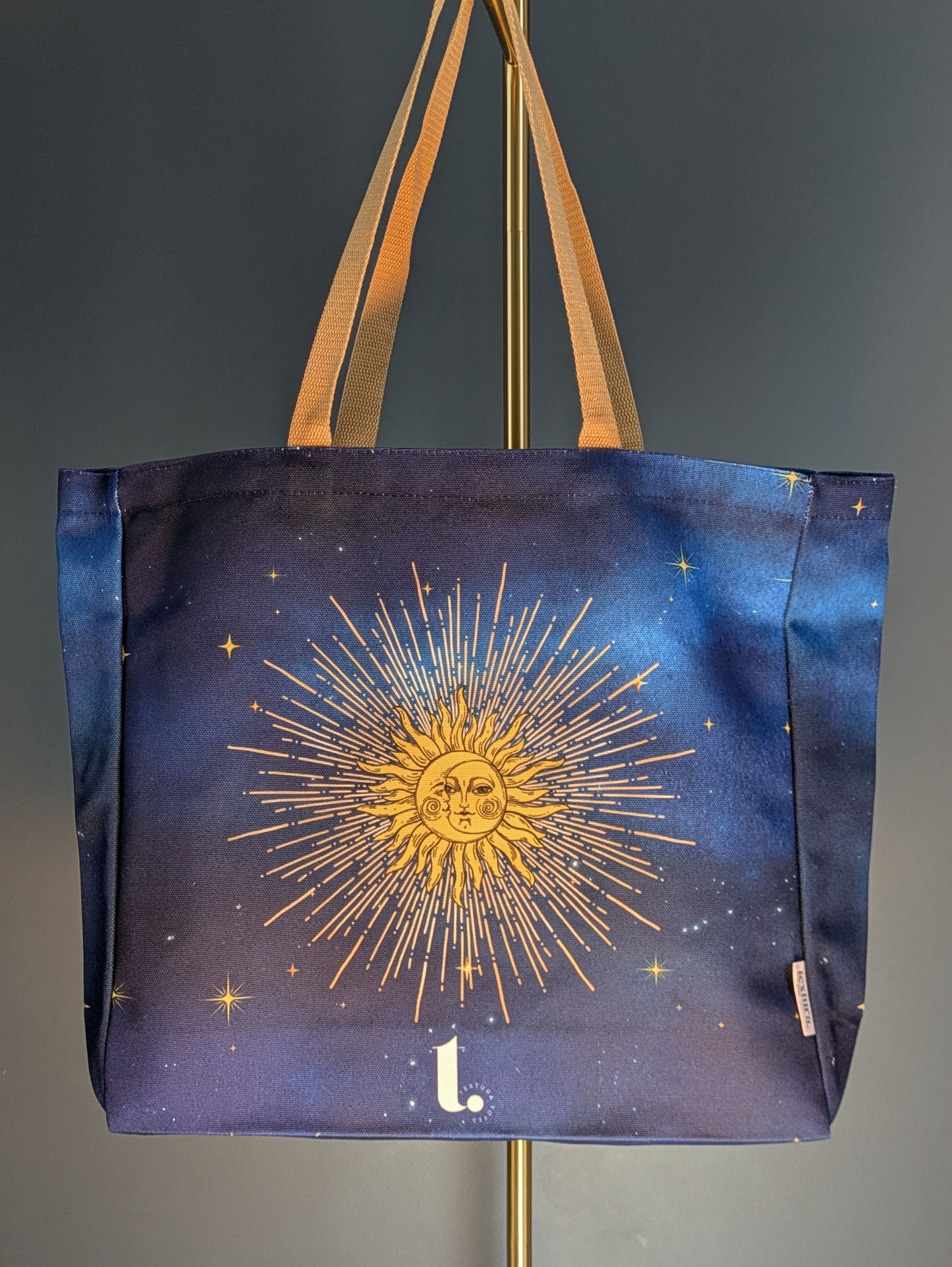 Mystical Sun & Moon Tote – Cosmic Sunburst & Night Sky