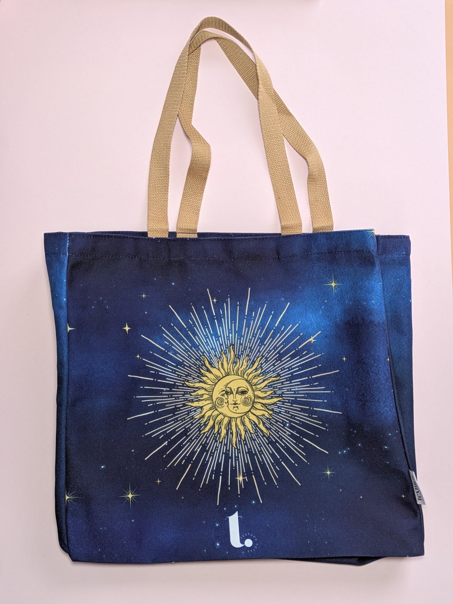 Mystical Sun & Moon Tote – Cosmic Sunburst & Night Sky