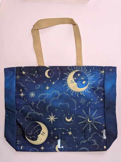 Celestial Sun & Moon Tote – Cosmic & Mystical