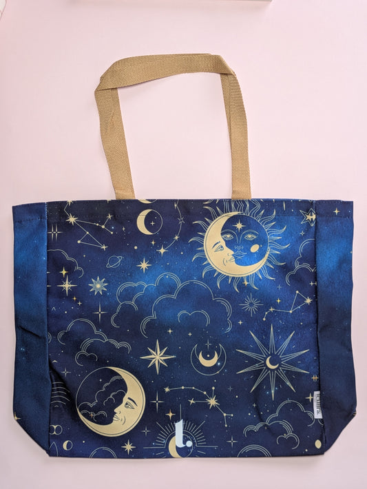 Celestial Sun & Moon Tote – Cosmic & Mystical