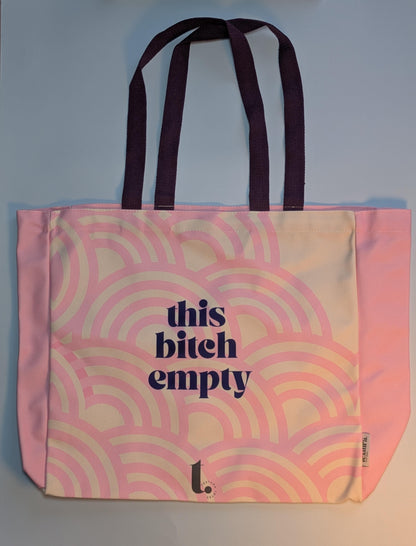 "This Bitch Empty" Iconic Meme Tote – Bold & Unapologetic